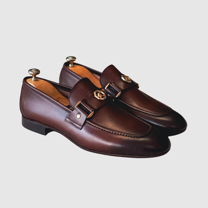 Oskar – Mocassins Classiques avec Bande Métallique