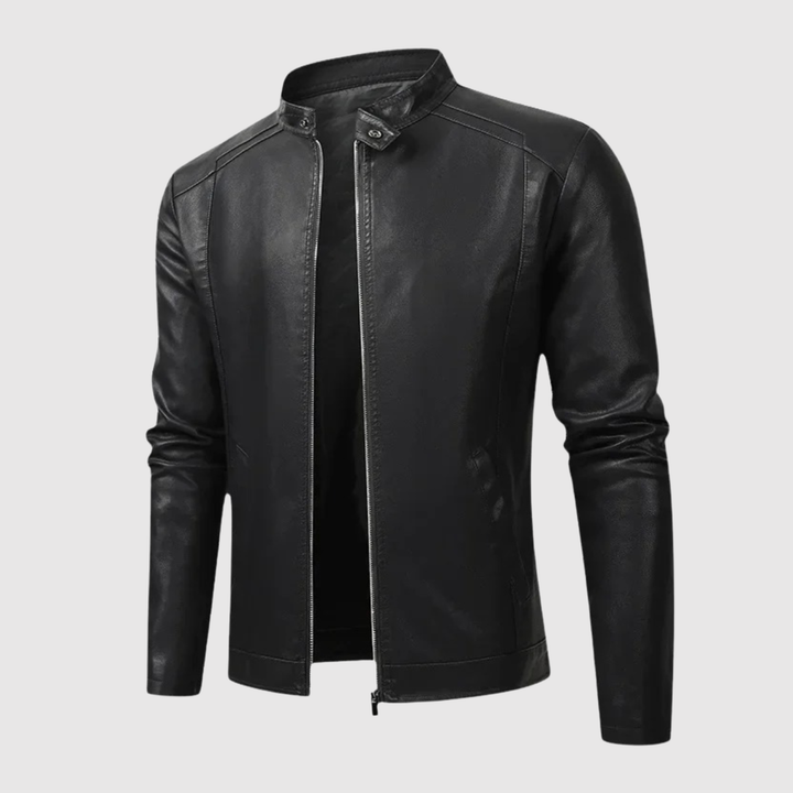 Dorian – Veste en cuir au design épuré