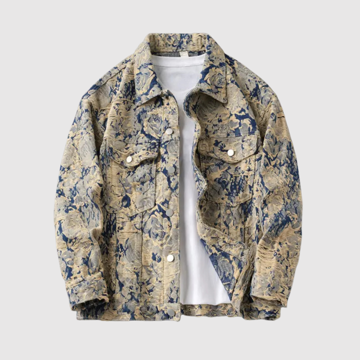 Šimon – Veste en tissu jacquard à coupe décontractée et détails texturés