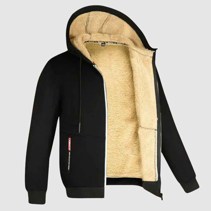 Marek - Sweat à capuche avec doublure en sherpa