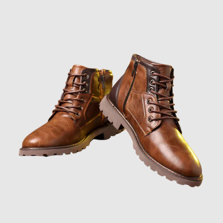 Oskar – Chaussures en Cuir Classiques avec Semelle en Caoutchouc