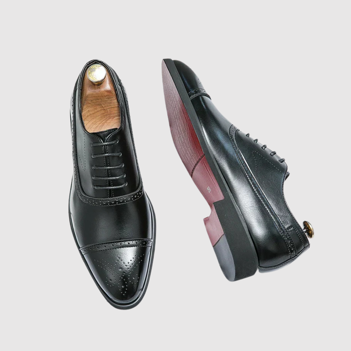 Oskar – Chaussures en Cuir Classiques avec Semelle Rouge