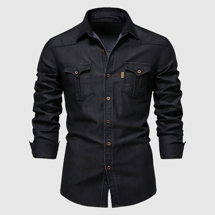 Lucas - Chemise en jean pour homme au design moderne