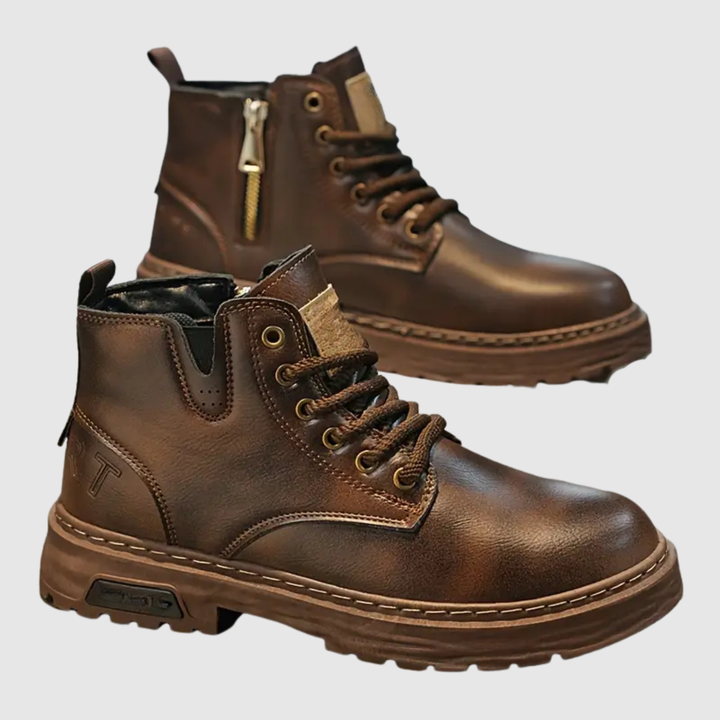 Oskar - Chaussures en cuir pour hommes avec semelle durable
