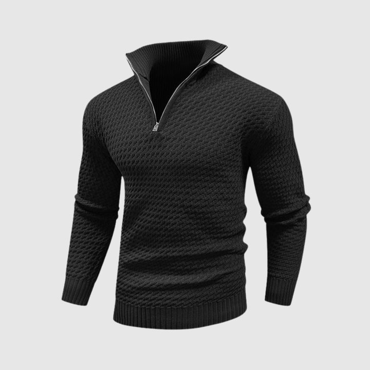 Daniel – Pull à col montant et design stylé