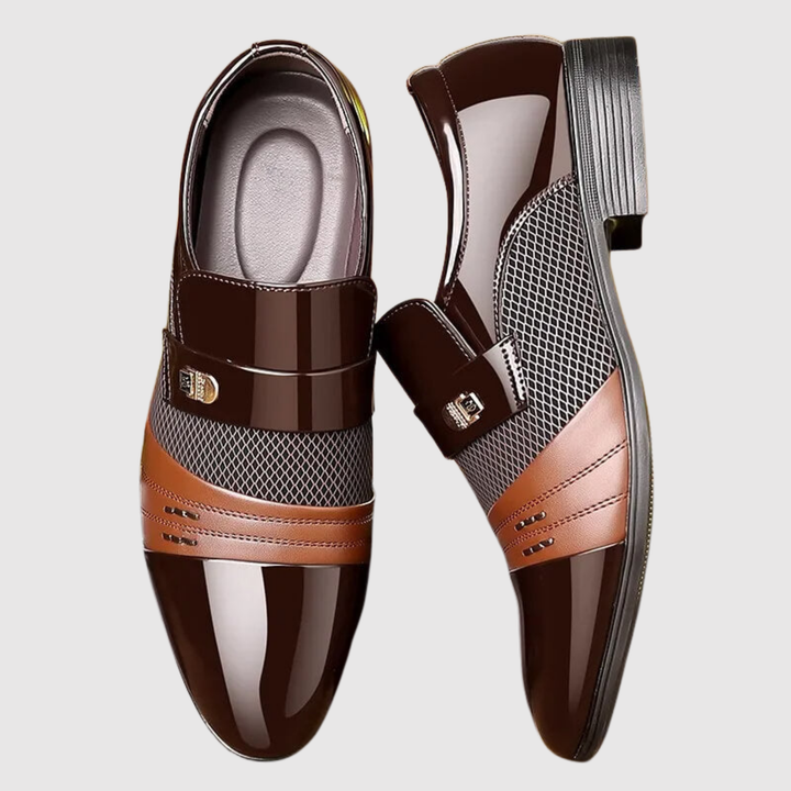 Viktor – Chaussures en cuir élégantes pour hommes avec des détails