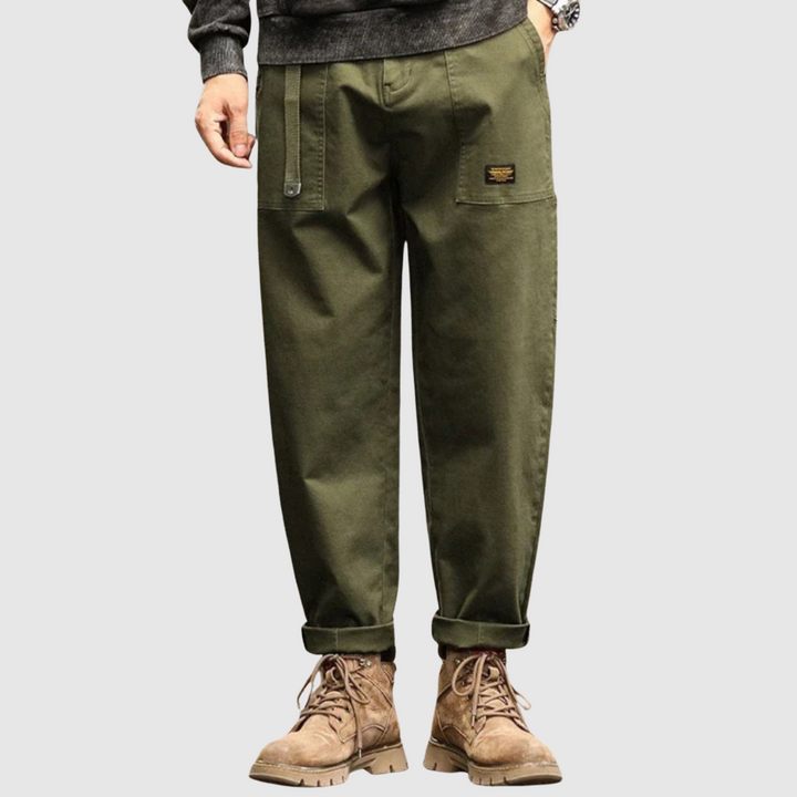 Leo - Pantalon cargo au look militaire