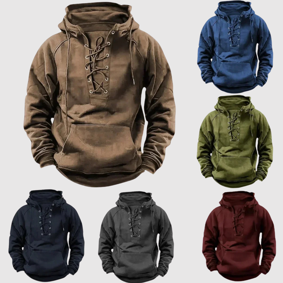 Daniel - Sweat à capuche avec détails en cordons pour hommes
