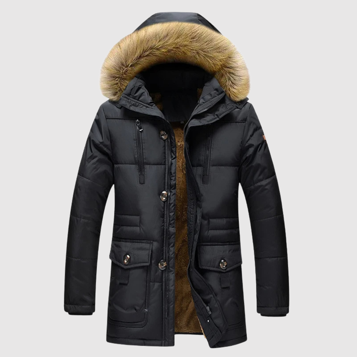 Marek – Veste d'hiver avec capuche en duvet et design classique