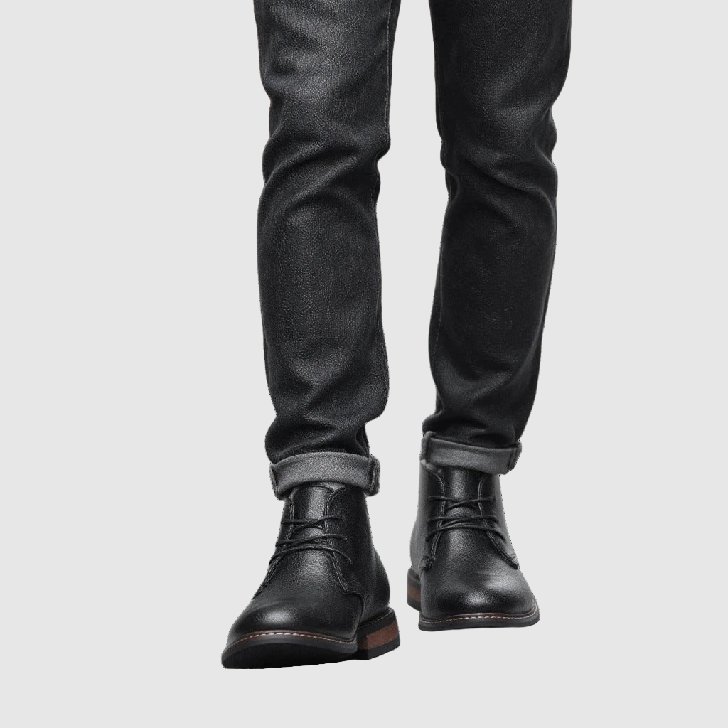Viktor – Chaussures de travail en cuir noir