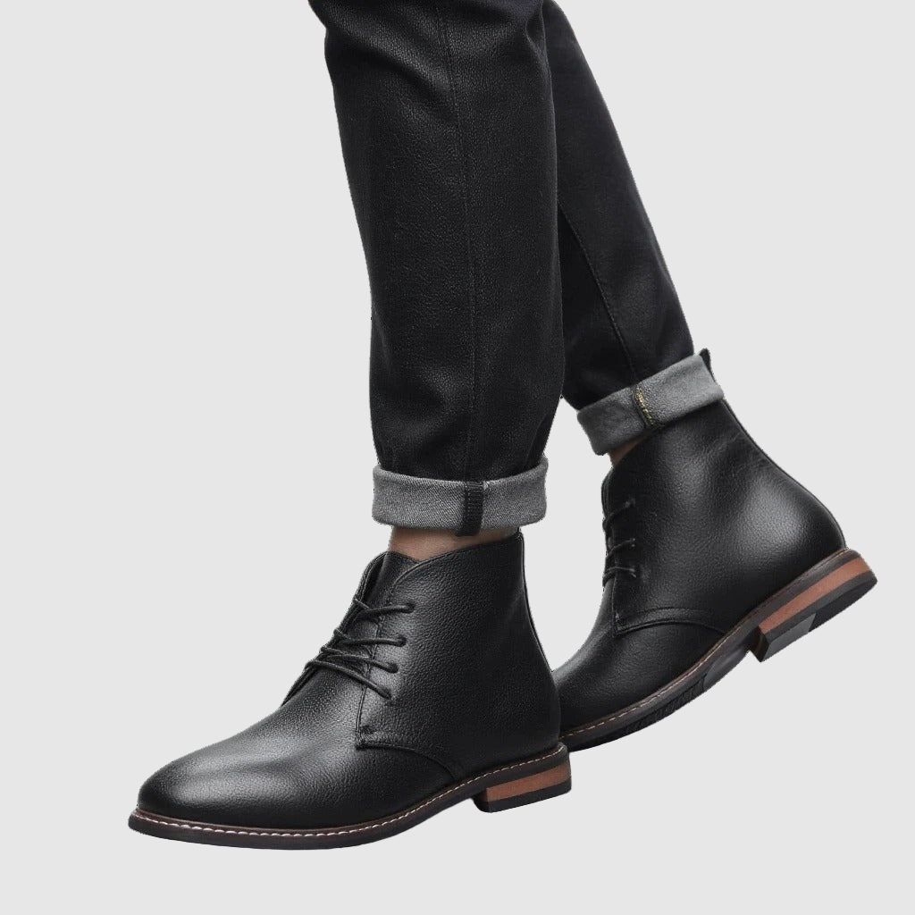 Viktor – Chaussures de travail en cuir noir