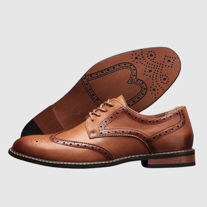 Viktor – Chaussures brogue pour hommes en cuir classique