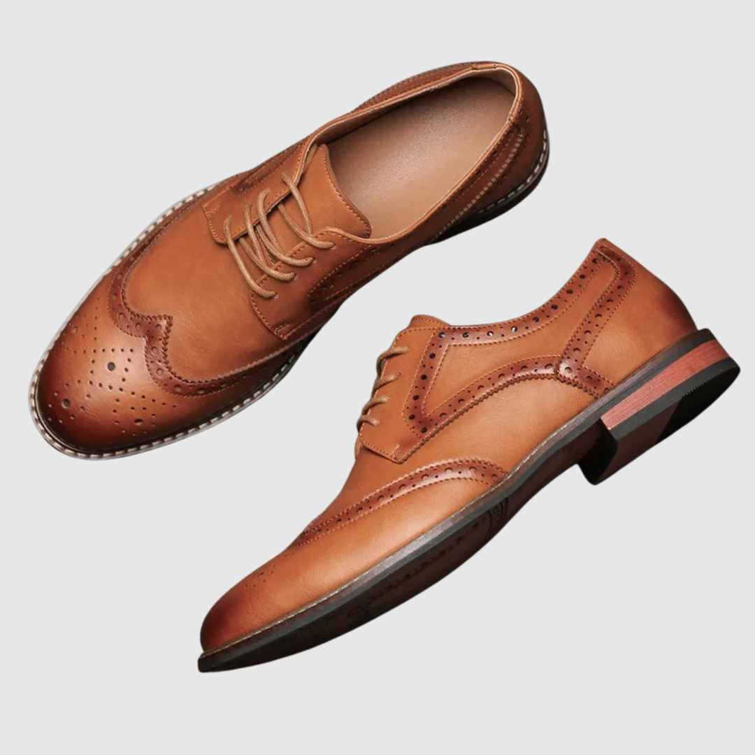Viktor – Chaussures brogue pour hommes en cuir classique