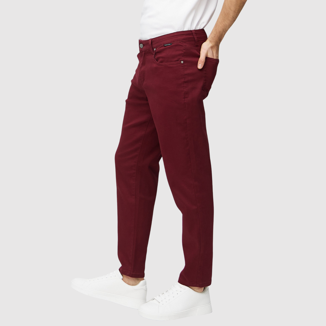 Bruno – Jeans coupe normale couleur vin