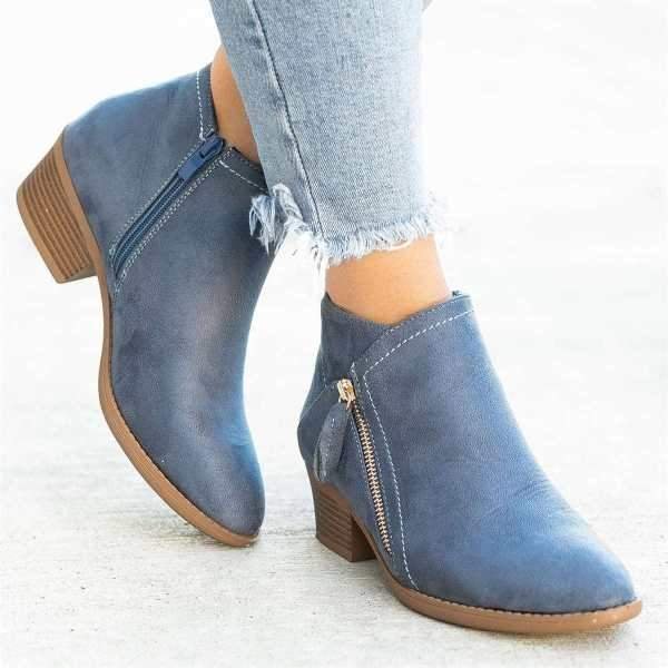Gabrielle - Bottes Cuir Élégant Confortable Femme