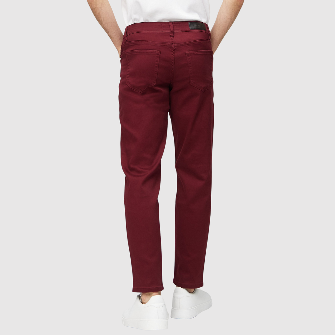 Bruno – Jeans coupe normale couleur vin