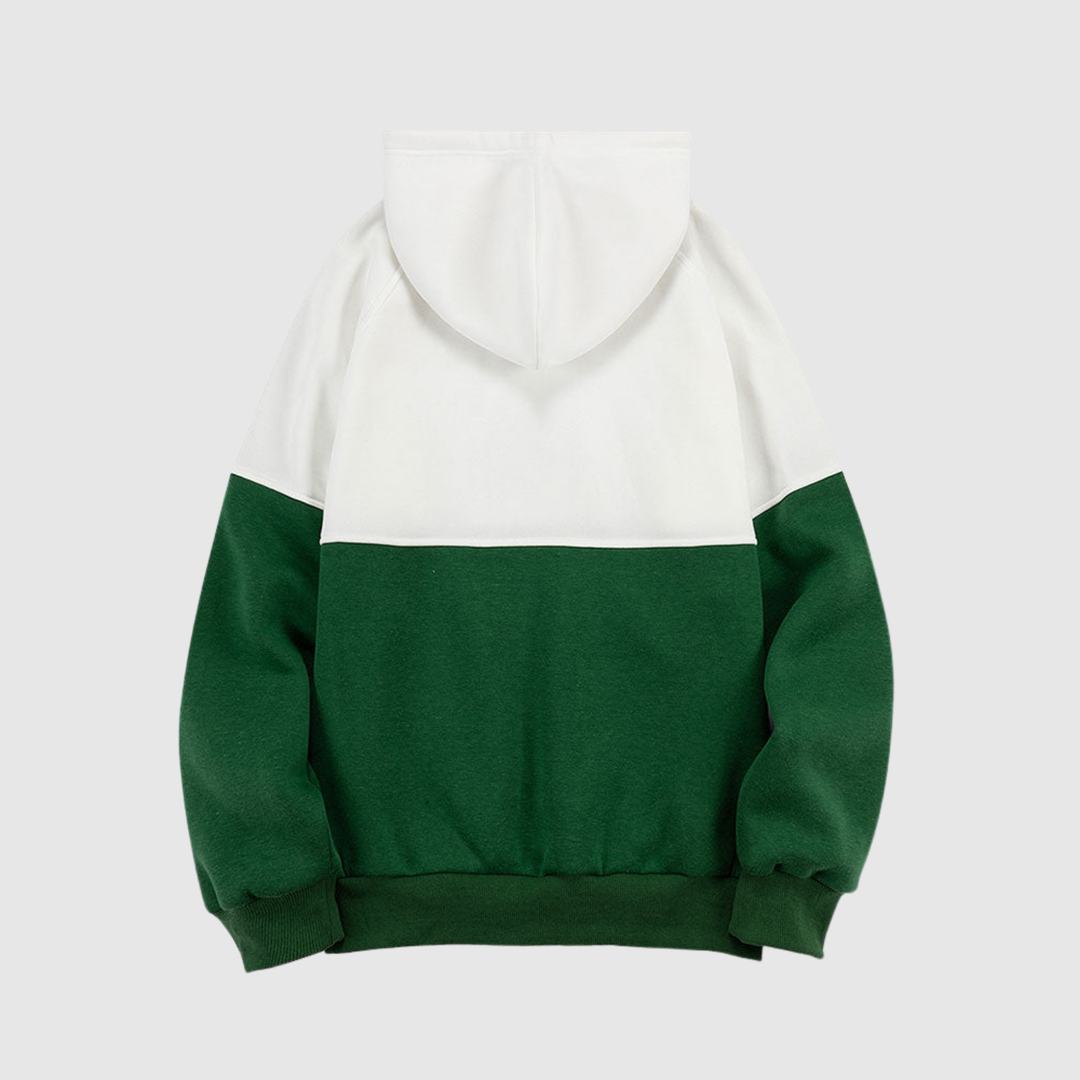 Daniel – Sweat à capuche avec bloc de couleur et manches contrastées
