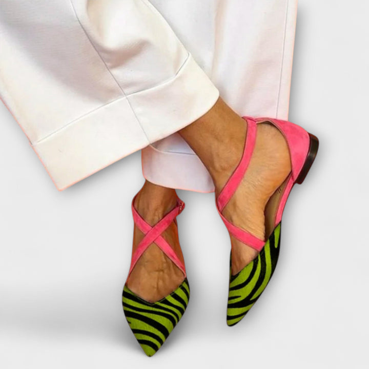 Ballerines avec Motif Zebra