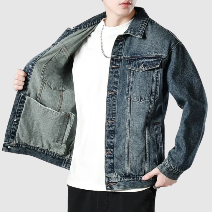 Šimon – veste en jean rétro en 100% coton