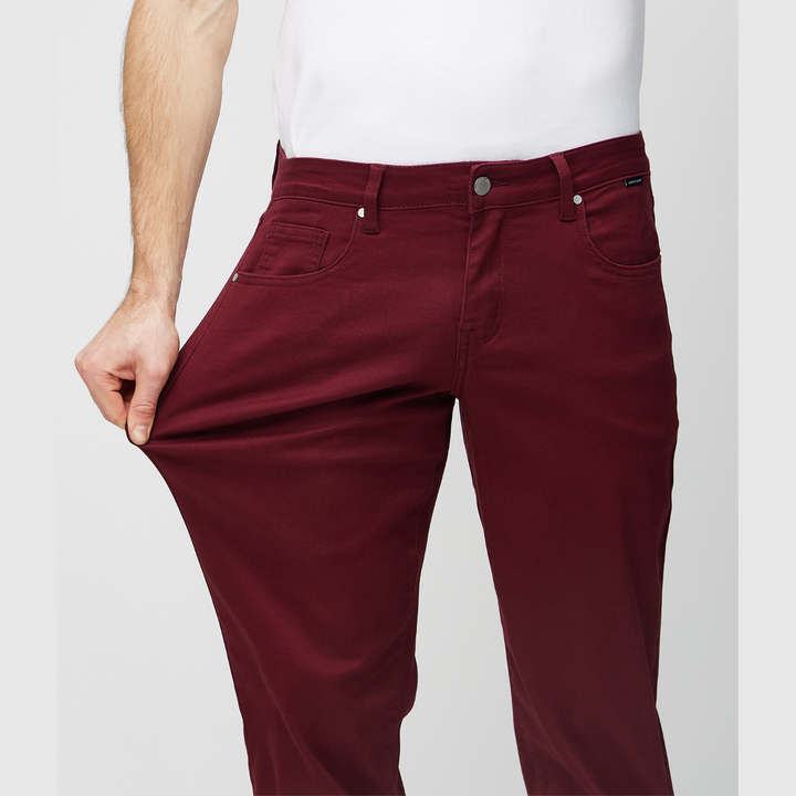 Bruno – Jeans coupe normale couleur vin