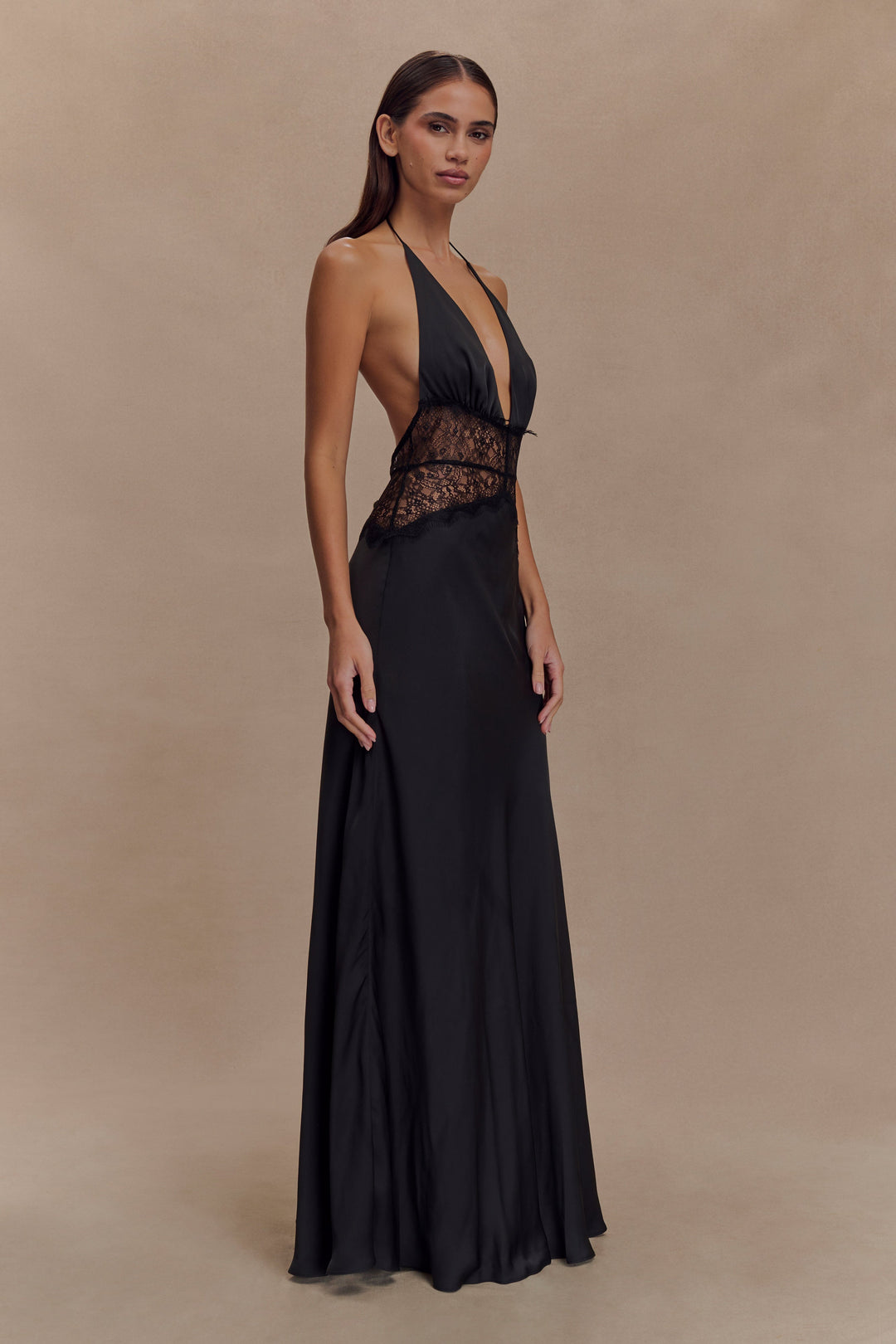 Velina - Robe en dentelle et satin