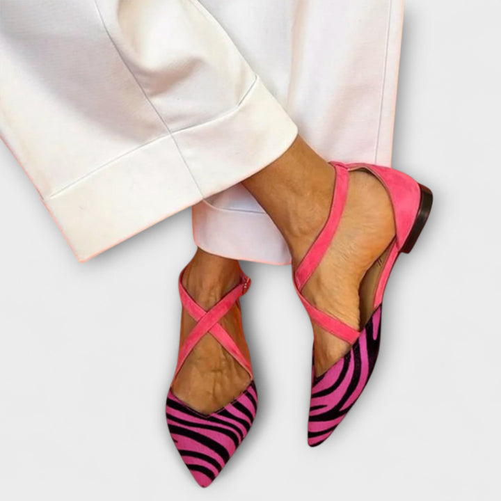 Ballerines avec Motif Zebra