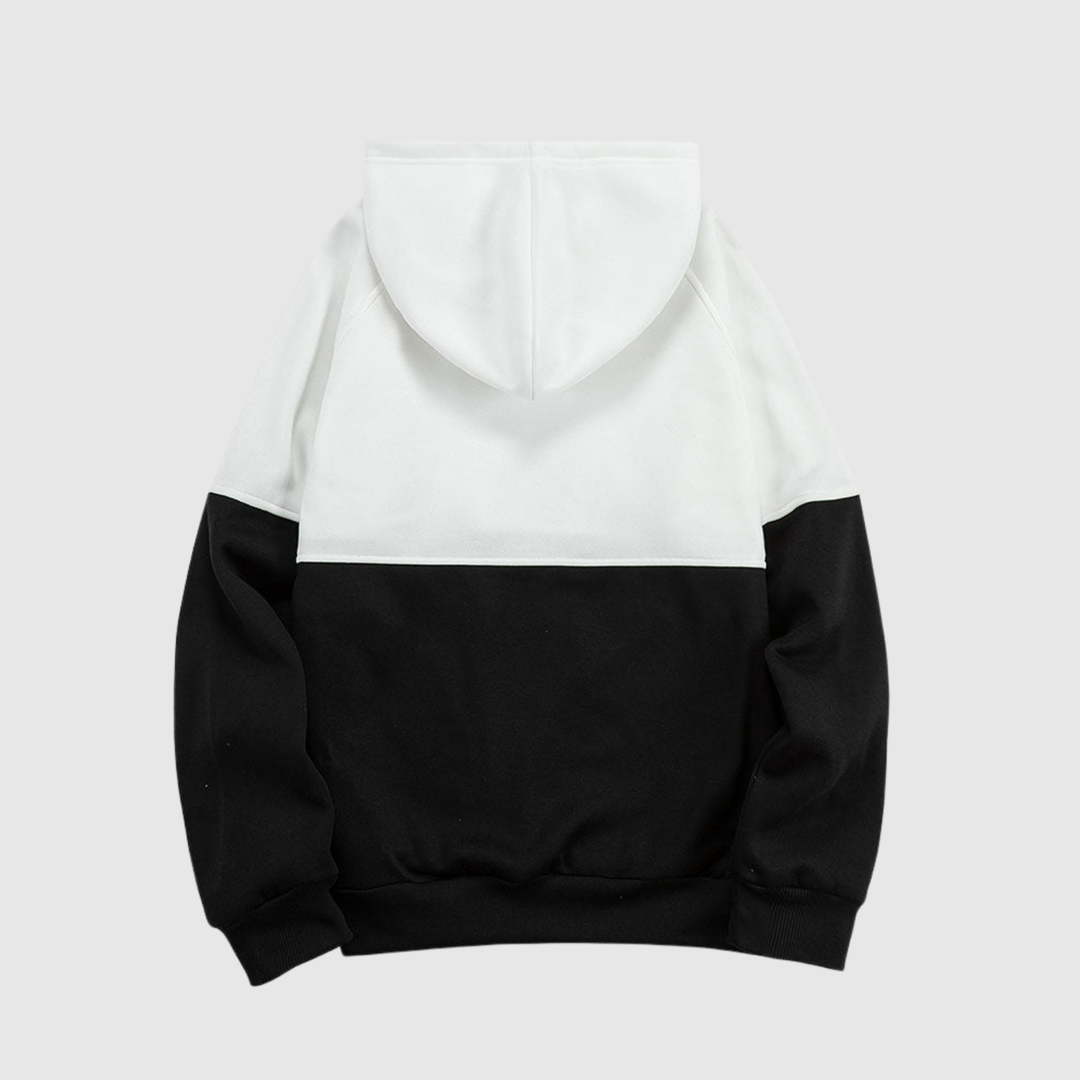 Daniel – Sweat à capuche avec bloc de couleur et manches contrastées