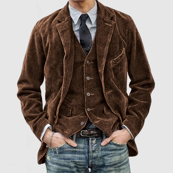 Šimon - Veste et gilet pour homme en velours vintage
