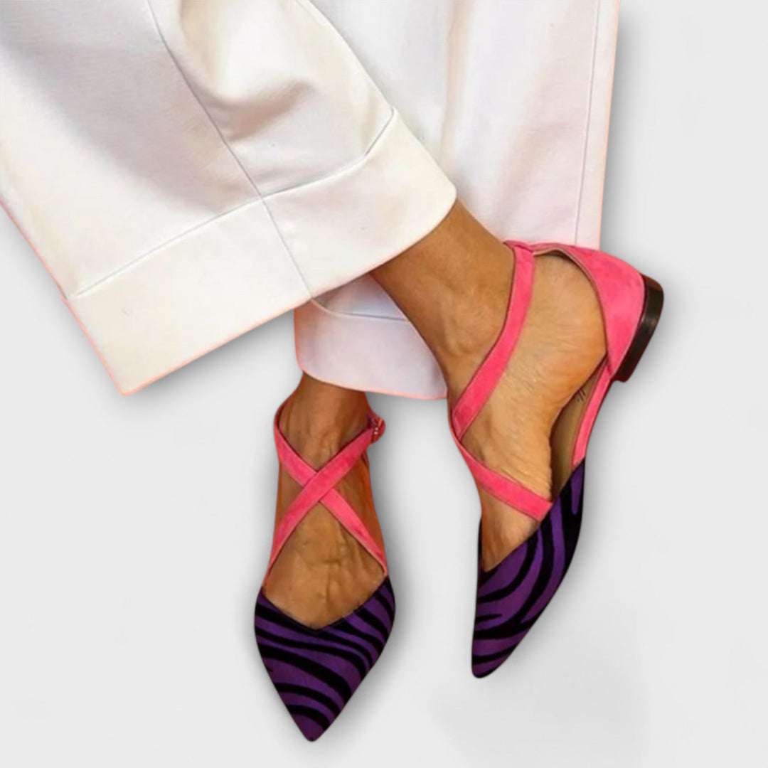 Ballerines avec Motif Zebra