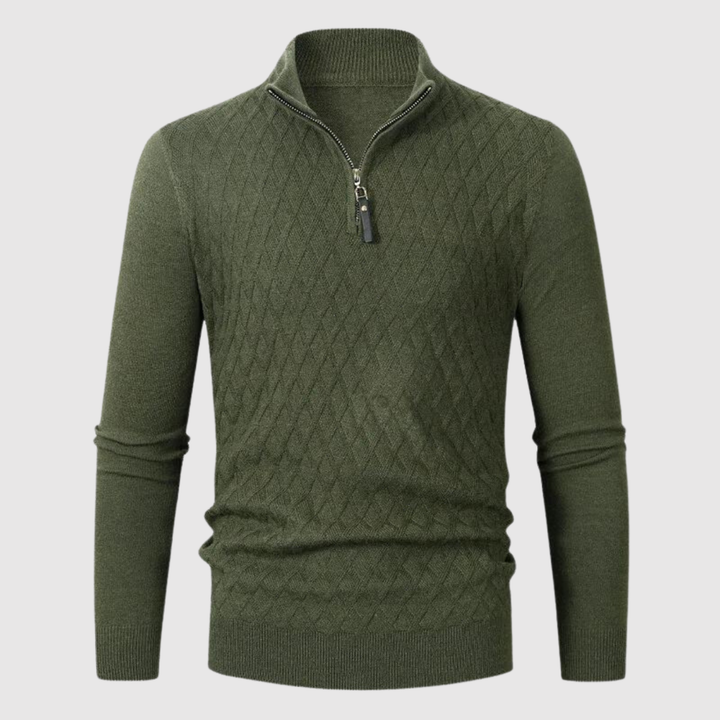 Daniel – Pull à demi-zip en tricot