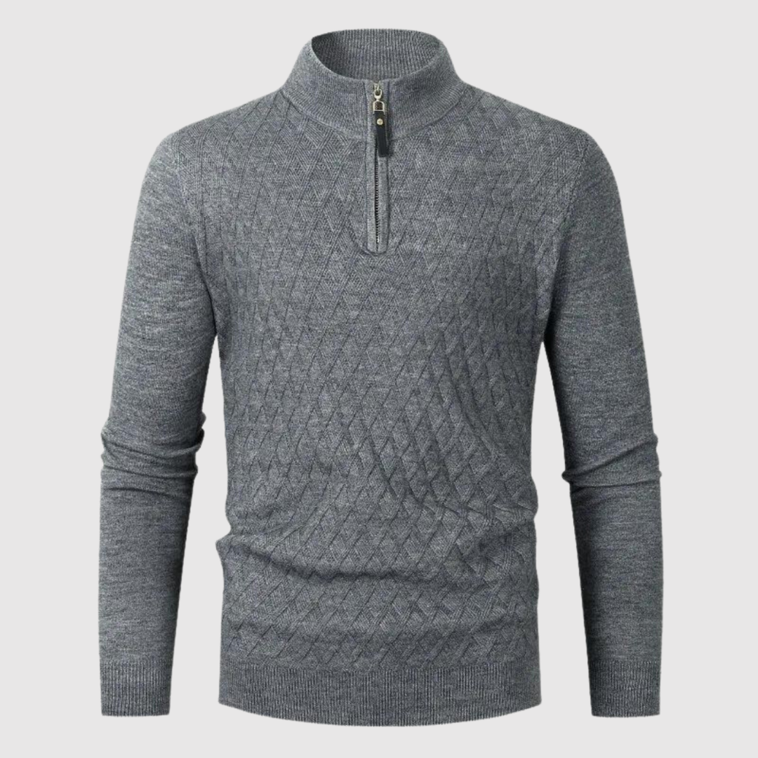 Daniel – Pull à demi-zip en tricot