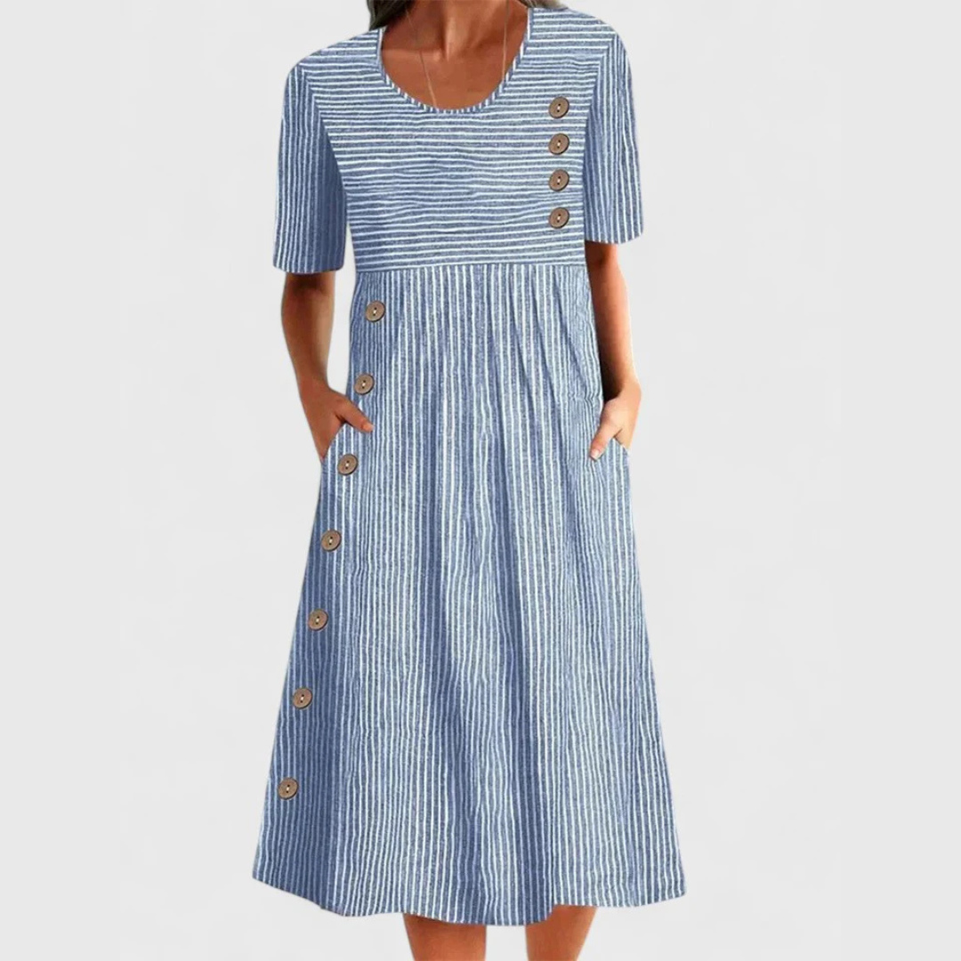 Wanda | Robe Midi Rayée