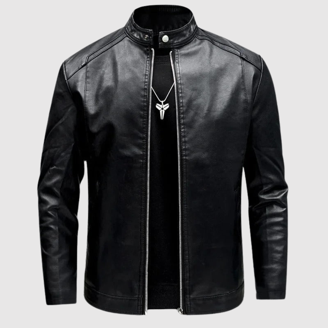 Dorian – Veste en cuir au design épuré