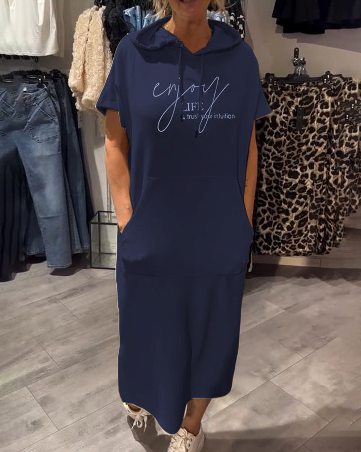 Sásquia - Robe décontractée avec capuche