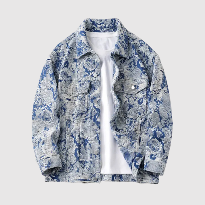 Šimon – Veste en tissu jacquard à coupe décontractée et détails texturés