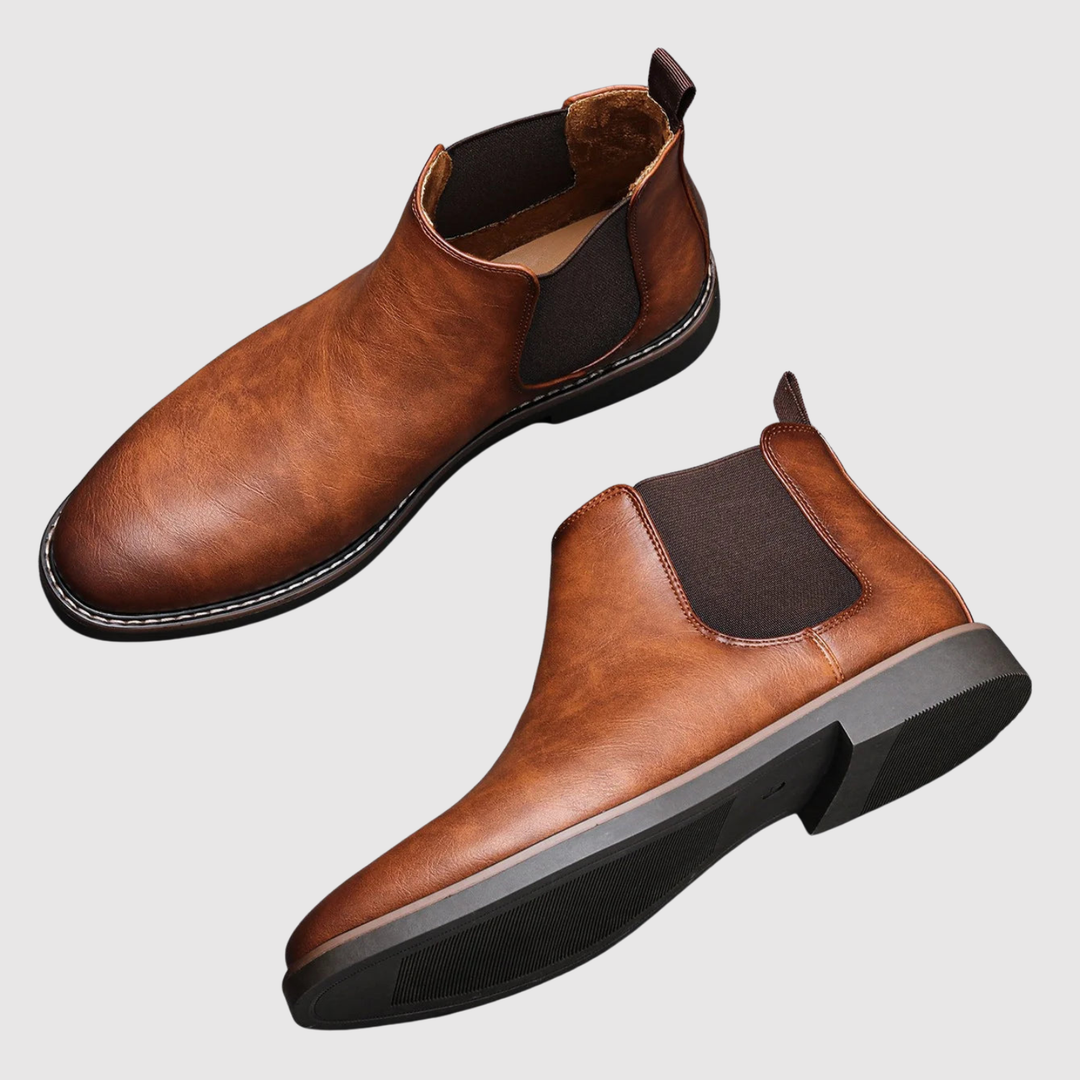 Oskar - Chaussures en cuir avec une finition élégante