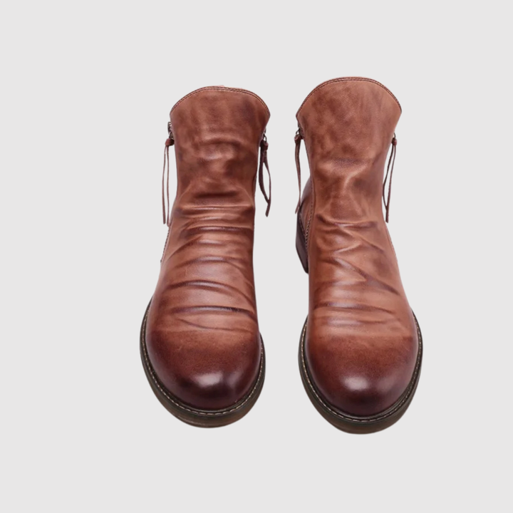 Oskar – Bottines Chelsea en cuir avec fermeture éclair