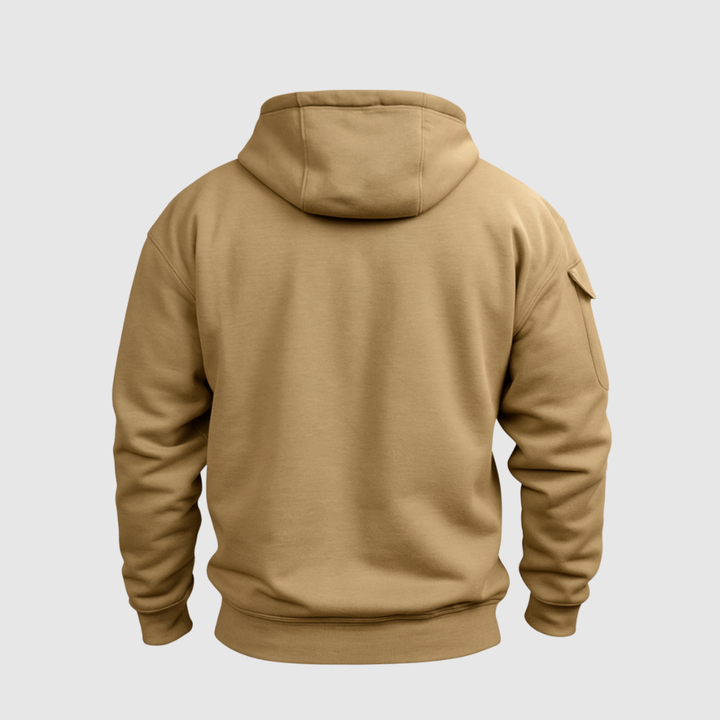 Daniel - Sweat à capuche sportif avec fermeture éclair et poche