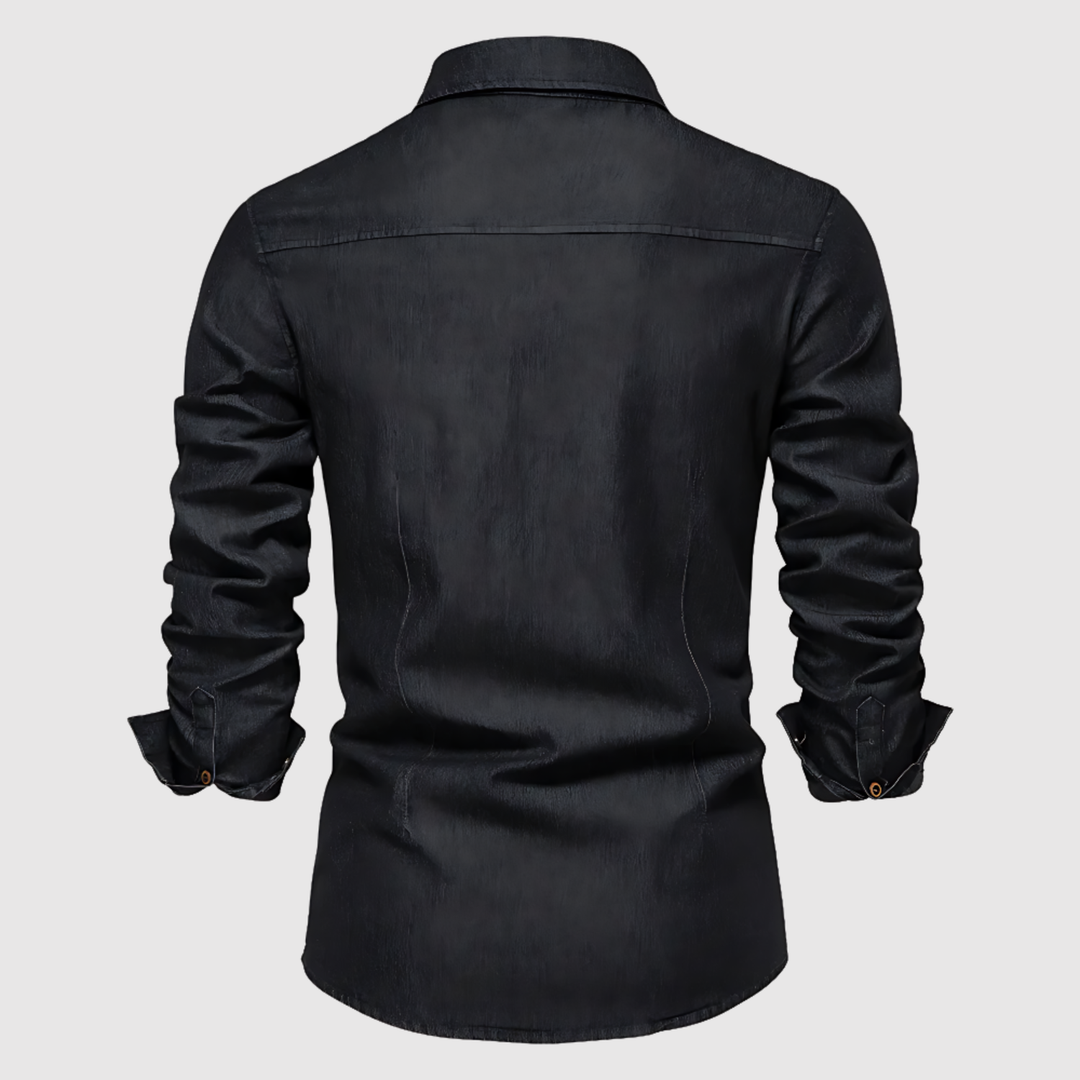 Lucas - Chemise en jean pour homme au design moderne