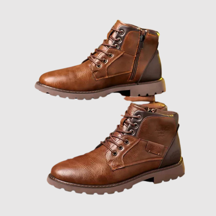 Oskar – Chaussures en Cuir Classiques avec Semelle en Caoutchouc