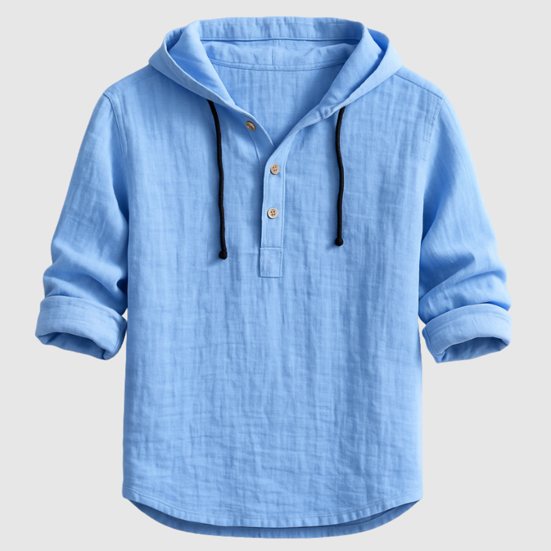 Lucas - Blouse en lin élégante avec capuche