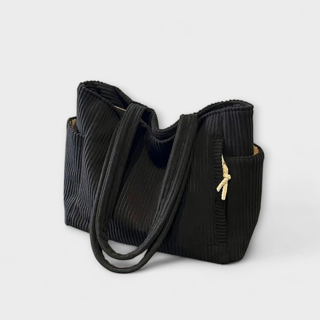 Tilda – Sac fourre-tout en tricot avec accent cordon