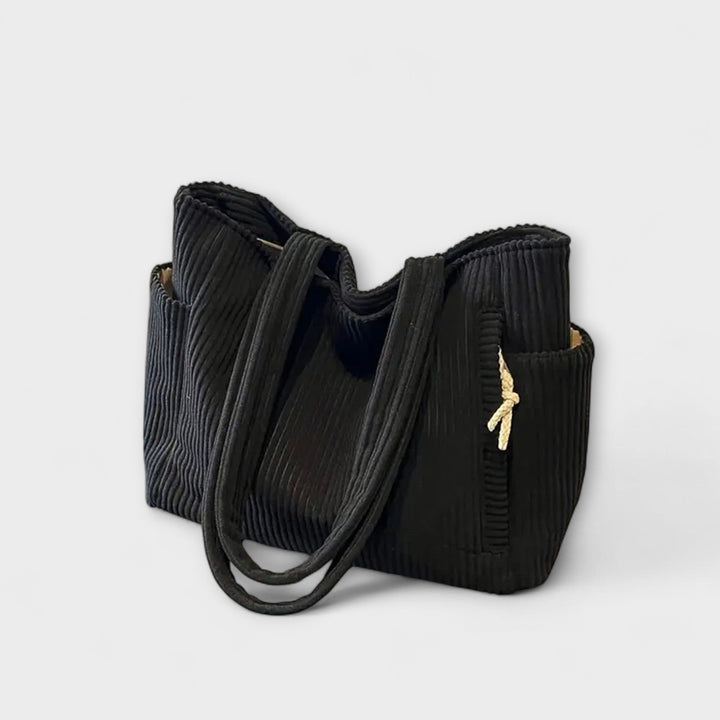 Tilda – Sac fourre-tout en tricot avec accent cordon