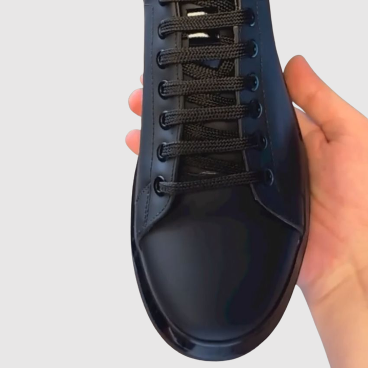 Oskar - Baskets en cuir pour hommes au design épuré