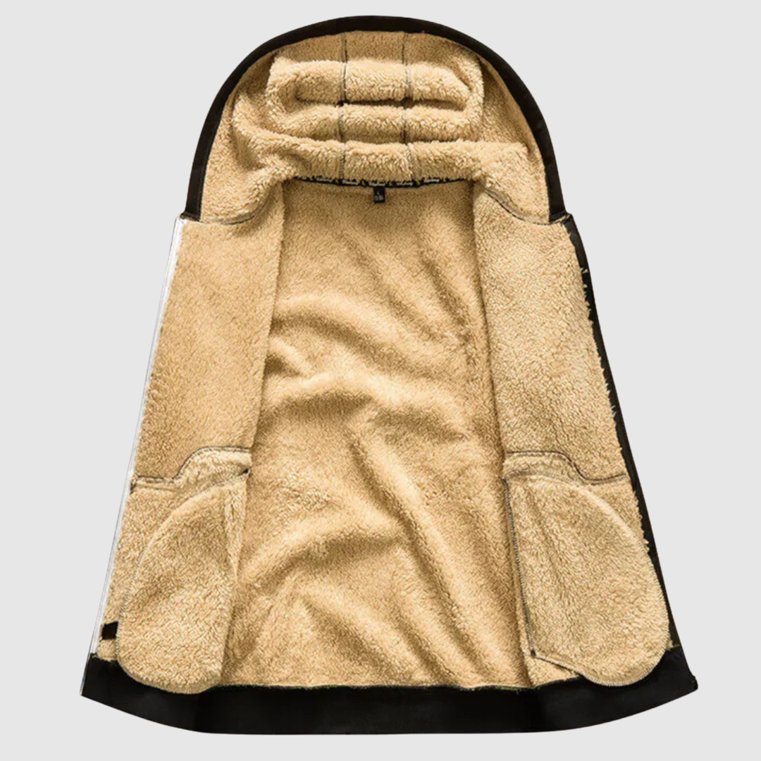 Marek - Sweat à capuche avec doublure en sherpa