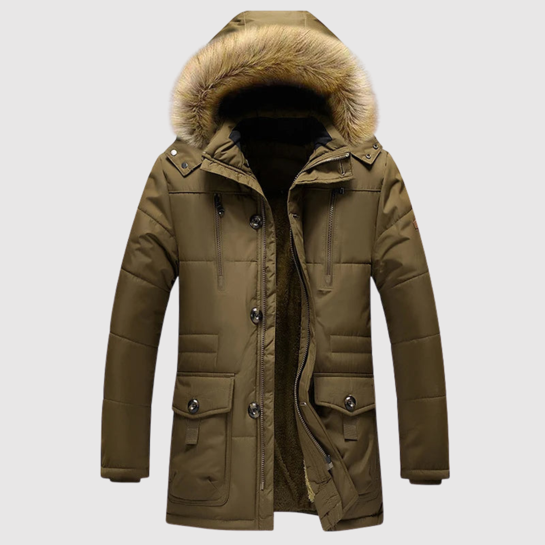 Marek – Veste d'hiver avec capuche en duvet et design classique