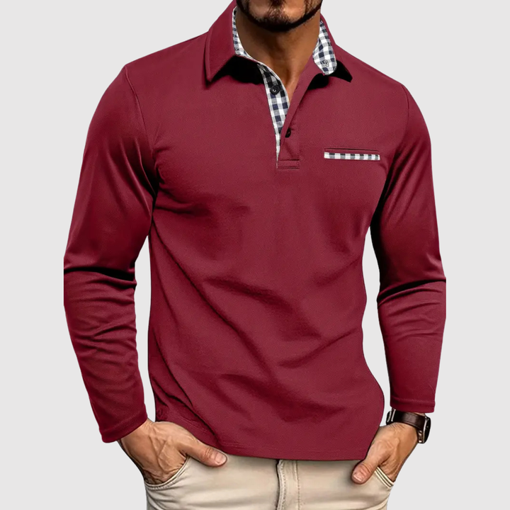 Lucas – Chemise sport chic avec col et fermeture éclair