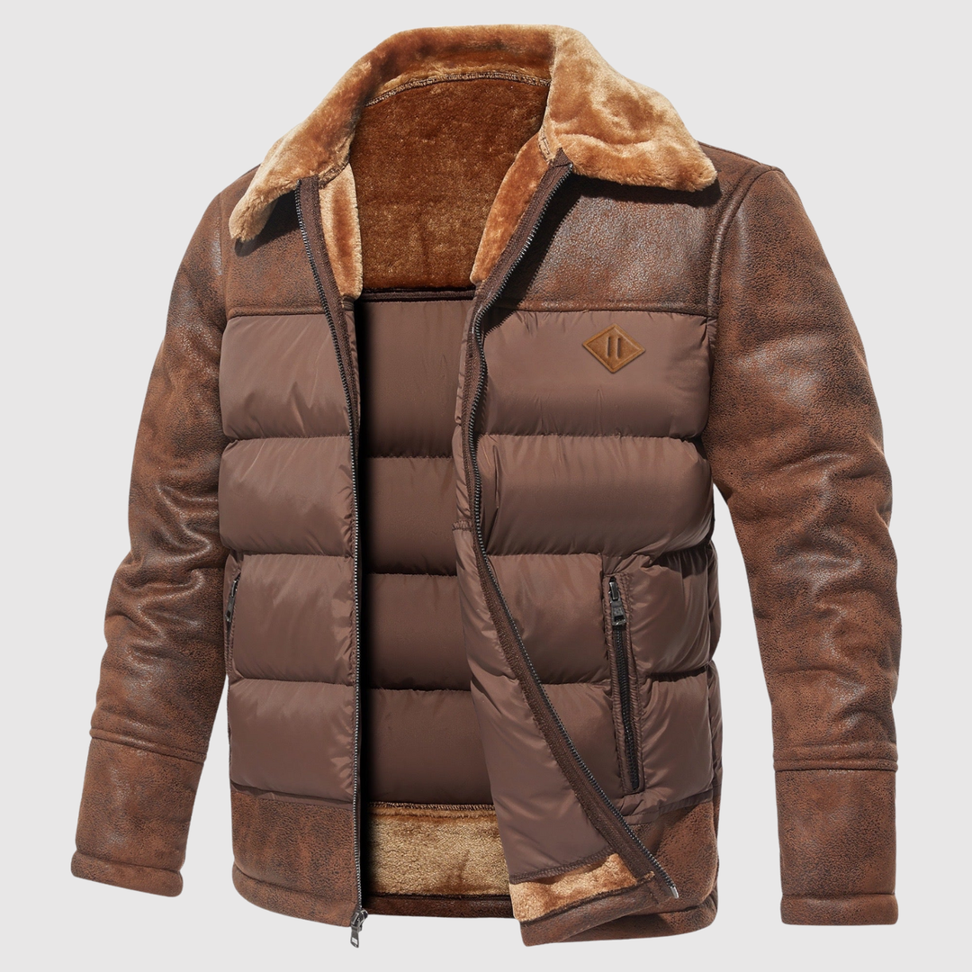 Dorian – Veste d'hiver isolée avec col en duvet