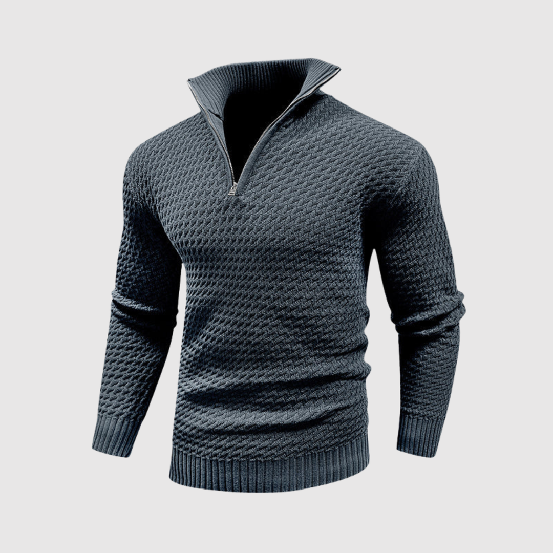 Daniel – Pull à col montant et design stylé