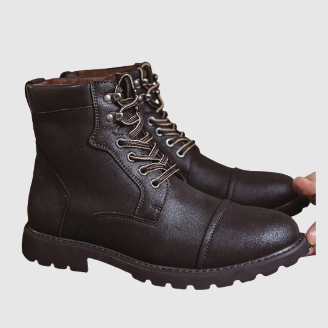 Oskar - Chaussures en cuir classiques pour hommes avec lacets